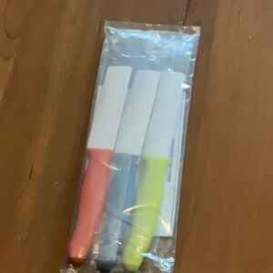 Pampered Chef - Kitchen Paring Knife Set - New, Never Used #100035 B2